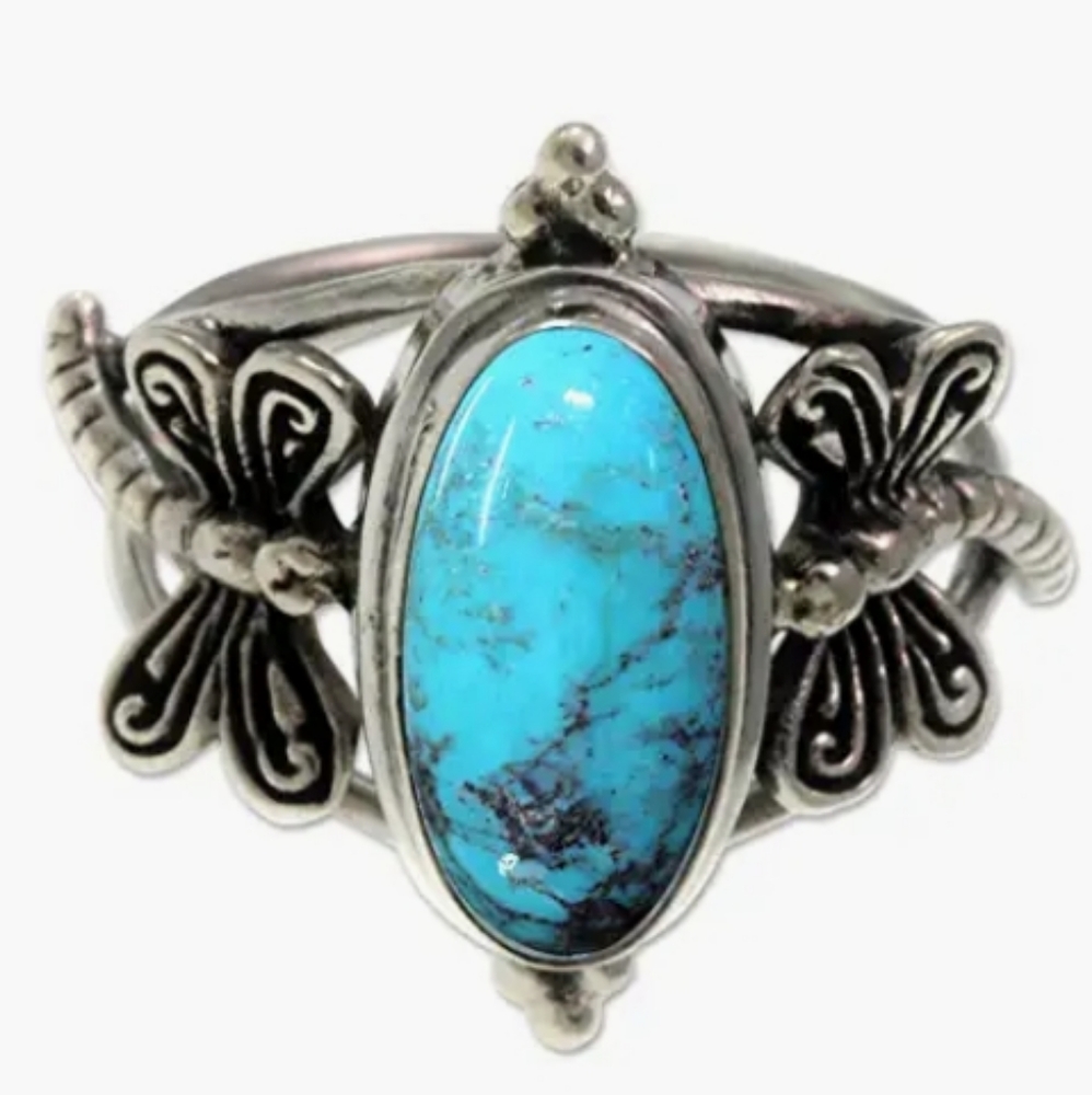 NEW Dragonfly 925 Ring - Picture 1 of 3